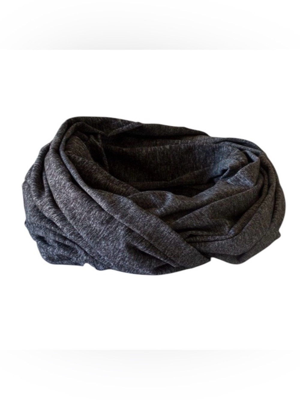 Lululemon Vinyasa Rulu Scarf Reversible Athleisure Cozy Heathered Grey One Size - Picture 2 of 10